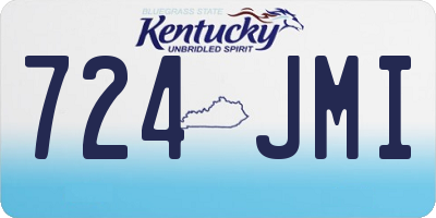 KY license plate 724JMI