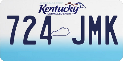 KY license plate 724JMK