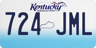 KY license plate 724JML