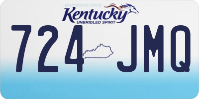 KY license plate 724JMQ