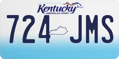 KY license plate 724JMS