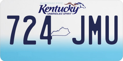 KY license plate 724JMU