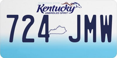 KY license plate 724JMW