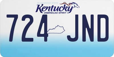 KY license plate 724JND