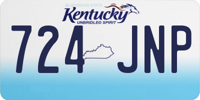 KY license plate 724JNP