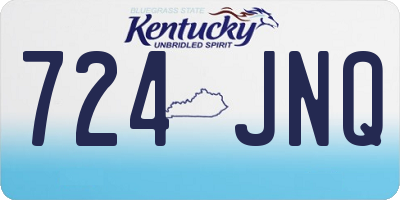KY license plate 724JNQ