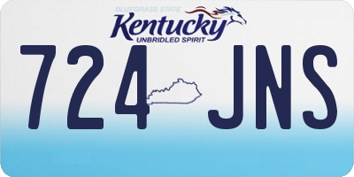 KY license plate 724JNS