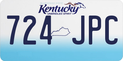 KY license plate 724JPC