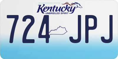 KY license plate 724JPJ