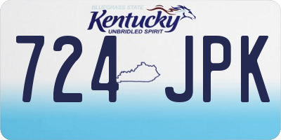 KY license plate 724JPK