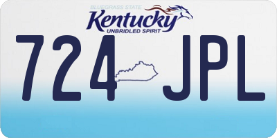 KY license plate 724JPL