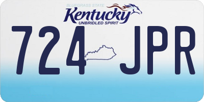 KY license plate 724JPR
