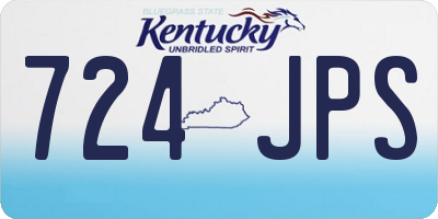 KY license plate 724JPS