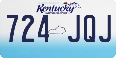 KY license plate 724JQJ