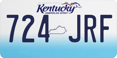 KY license plate 724JRF