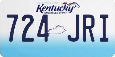 KY license plate 724JRI