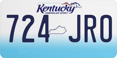KY license plate 724JRO