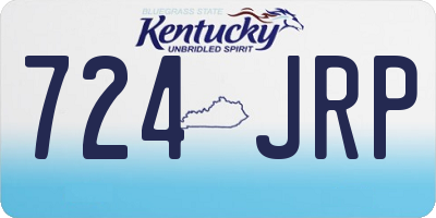 KY license plate 724JRP