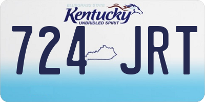 KY license plate 724JRT