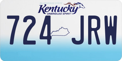KY license plate 724JRW