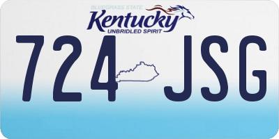 KY license plate 724JSG