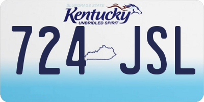 KY license plate 724JSL
