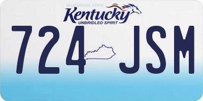 KY license plate 724JSM