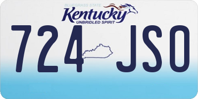 KY license plate 724JSO