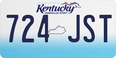 KY license plate 724JST