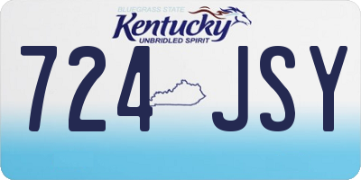 KY license plate 724JSY