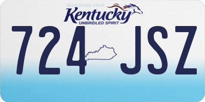 KY license plate 724JSZ