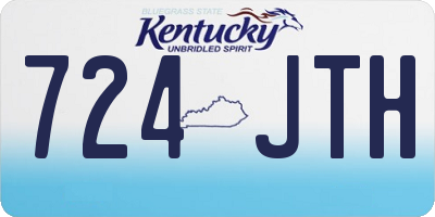 KY license plate 724JTH