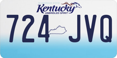 KY license plate 724JVQ
