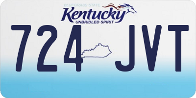 KY license plate 724JVT