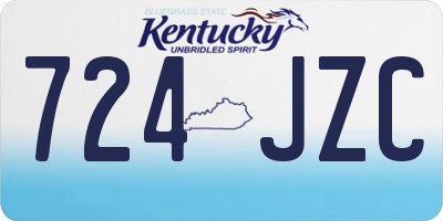 KY license plate 724JZC