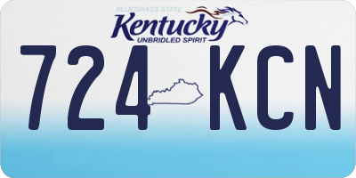 KY license plate 724KCN
