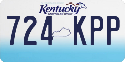 KY license plate 724KPP