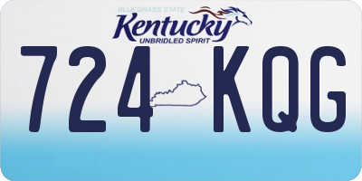 KY license plate 724KQG