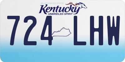 KY license plate 724LHW