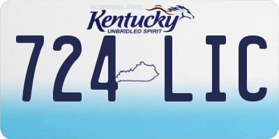 KY license plate 724LIC