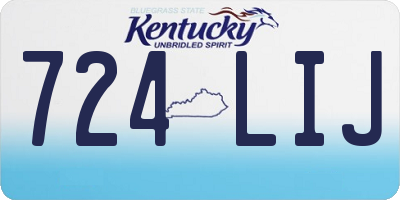 KY license plate 724LIJ