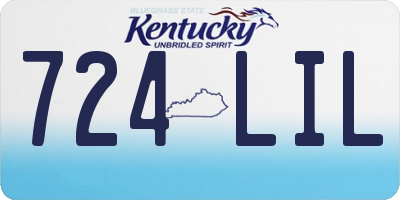 KY license plate 724LIL