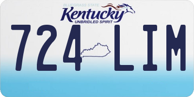 KY license plate 724LIM
