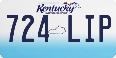 KY license plate 724LIP