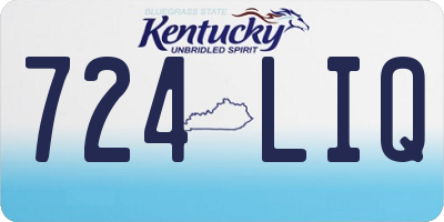 KY license plate 724LIQ