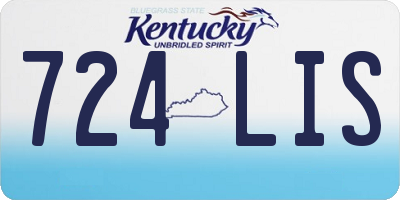 KY license plate 724LIS