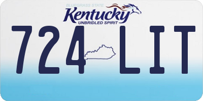 KY license plate 724LIT
