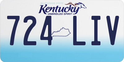 KY license plate 724LIV
