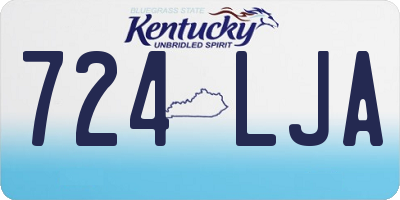 KY license plate 724LJA