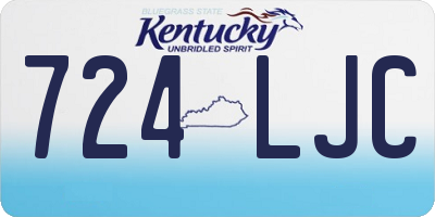 KY license plate 724LJC